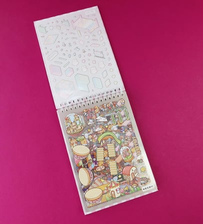 DIY Kendin Yap 5D Sahne Tasarımlı Sticker Defteri Seti (20 Sahne + 20 Şeffaf Çıkartma Sayfası)