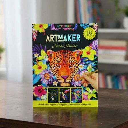 Artmaker Magnificent Mandalas Kazımalı Boyama Seti – 16 Panel, Şablon ve Kalemli Mandala Scratch Art Kit