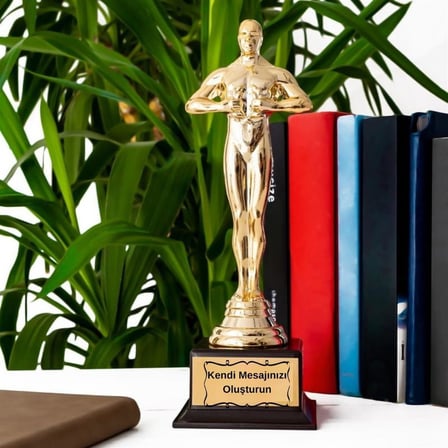 Kişiye Özel İsimli Oscar Ödülü Ve Tasarım Kupa Bardak Hediye Seti