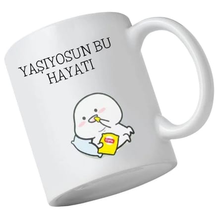 Kişiye Özel İsim Yazılı Çelik Matara ve Yaşıyosun Bu Hayatı Kupa Seti
