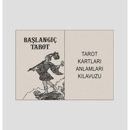 Başlangıç Tarot Seti - Klasik Rider Waite Tasarımı - Türkçe Kılavuz Kitapçıklı Tarot Destesi 78 Kart