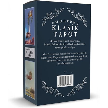 Modern Klasik Tarot Kartları ve Türkçe Rehber Kitapçığı - 78 Kartlı Özel Tasarım Tarot Seti