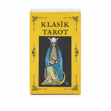 Klasik Tarot Destesi - Türkçe Kılavuz Kitapçıklı Tarot Seti 78 Kart - Rider Waite Tabanlı