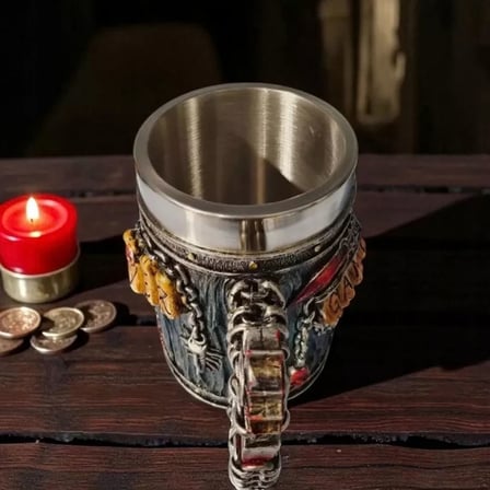Oyunculara Özel Game Over Temalı 380 ml İçi Paslanmaz Çelik Premium Kupa Bardak