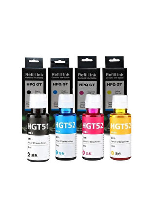Hp Gt52/Gt51/Gt5810/Gt5820/Hp315/415 Uyumlu 4 Renk Mürekkep Set