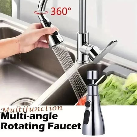 3 Fonksiyonlu Metalik Musluk Başlığı (5580)