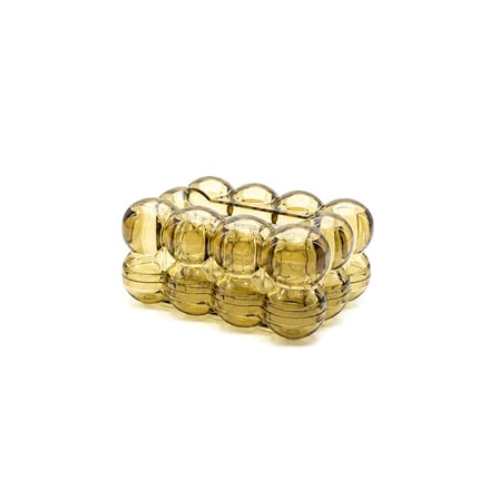 19X13X9CM KAHVERENGİ ŞEFFAF YAYLI MASAÜSTÜ BUBBLE DEKORATİF BULUT PEÇETELİK (5580)