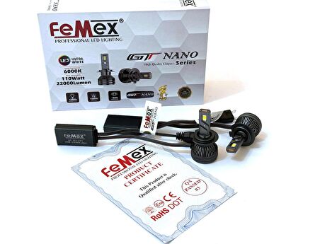 FEMEX GT NANO Pro Csp LEXTAR H7 Led Xenon Led Headlight