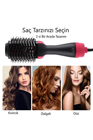 Saç Şekillendirici Ve Saç Düzleştirici Fön Tarağı
