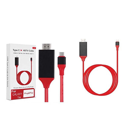 KRAL USB C Type C to 4K HDMI HDTV Adapter Cable For Samsung Galaxy S8 