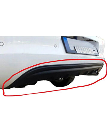 CİTROEN C-ELYSEE ARKA DİFÜZÖR (( PARLAK SİYAH ))