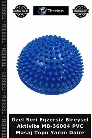 Özel Seri Egzersiz Bireysel Aktivite MB-36004 PVC Masaj Topu Yarım Daire