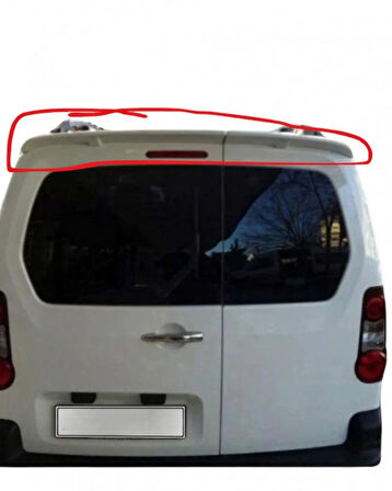 Citroen Berlingo 2012-2021 Çift Kapı Spoiler (( EWP BEYAZ BOYALI ))