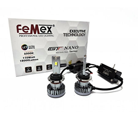 Femex Gt Nano Pro D3S Uyumlu Kablolu Led Xenon 110W 18.000 Lumen