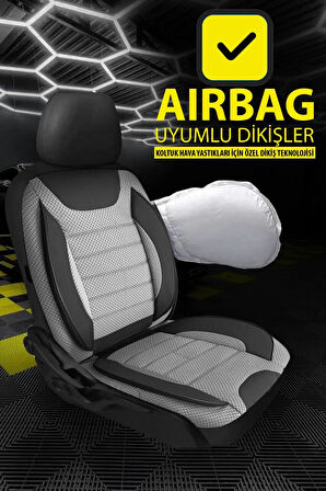 Hyundai Matrix UYUMLU TAM SET GRİ Oto Koltuk Kılıfı 5 Koltuk Ön Arka Tam Set Terletmez