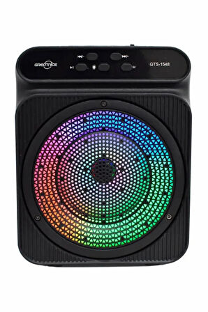 GTS 1548 8W 4" Extra Bass RGB FM RadyoUSB TF AUX Destekli Bluetooth Hoparlör