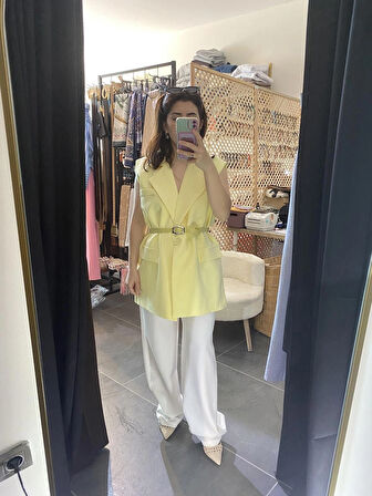 GTS KEMERLİ OVERSİZE YELEK