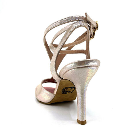 𝐁𝐎𝐍𝐄𝐋𝐋𝐀 | 𝐆𝐄𝐋𝐓𝐎𝐍𝐘® Işıltılı Yumuşak Pembe Deri Zarafeti • El Yapımı Kadın Topuklu Ayakkabı • Tango • Düğün • Gece