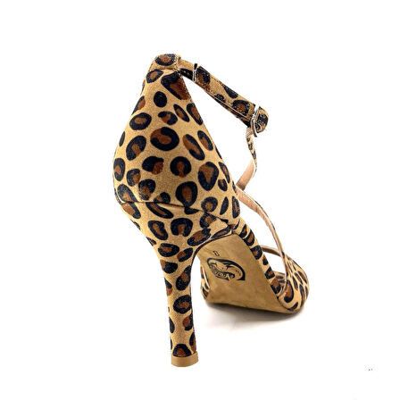 𝐋𝐄𝐎𝐕𝐀𝐍𝐀 | 𝐆𝐄𝐋𝐓𝐎𝐍𝐘® Leopar Desenli Süet El Yapımı Kadın Topuklu Ayakkabı • Tango • Düğün • Gece • Sahne