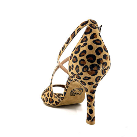 𝐋𝐄𝐎𝐕𝐀𝐍𝐀 | 𝐆𝐄𝐋𝐓𝐎𝐍𝐘® Leopar Desenli Süet El Yapımı Kadın Topuklu Ayakkabı • Tango • Düğün • Gece • Sahne