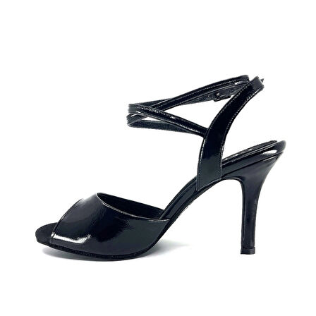 𝐋𝐈𝐒𝐒𝐀𝐑𝐀 | 𝐆𝐄𝐋𝐓𝐎𝐍𝐘® Siyah Yumuşak Rugan & Deri El Yapımı Kadın Topuklu Ayakkabı • Tango • Düğün • Gece • Sahne