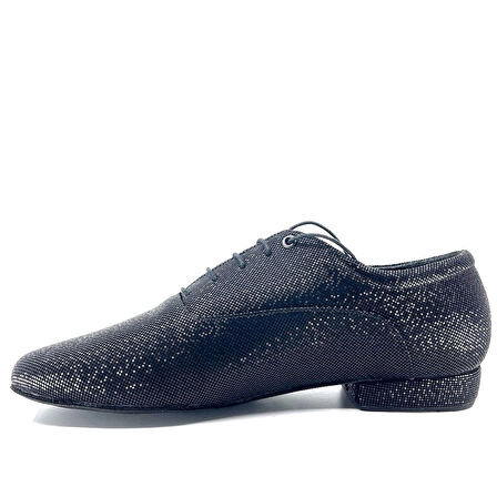 𝐌𝐀𝐑𝐕𝐄𝐍𝐀 | 𝐆𝐄𝐋𝐓𝐎𝐍𝐘® Siyah Işıltılı Deri El Yapımı Erkek Ayakkabı • Tango • Sahne • Düğün • Klasik Şıklık