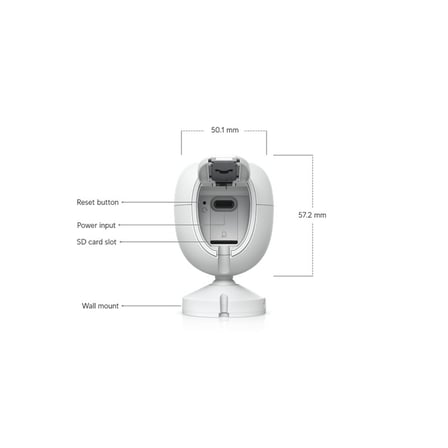 UBIQUITI UVC-G6-INS-W 8MP 2.8MM LENS 6 METRE IR ÇİFT YÖNLÜ KONUŞMA PLAKA VE YÜZ ALGILAMA WIFI IPX5 KAMERA