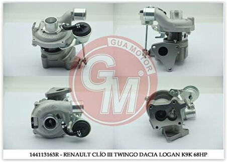 Gua 40650 Turbo Sarj Clio III 1.5DCI Br0G K9K768 Kangoo 1.5DCI Fc1E K9K714 Logan 1.5DCI Bs0K K 144113163R