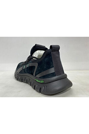 Men 24y519-3 Siyah Süet Deri Yumuşak Ayakkabı