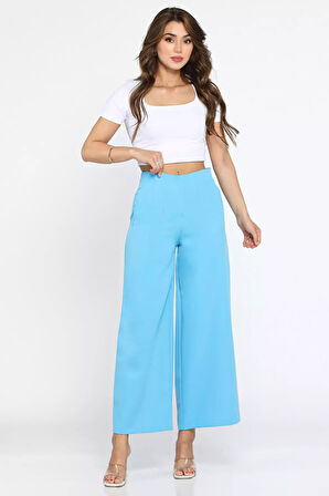 Kadın Rahat Bol Paça Pantolon