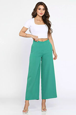Kadın Rahat Bol Paça Pantolon