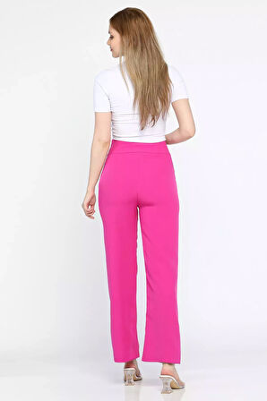 Kadın Bel Kuşak Detaylı Palazzo Pantolon