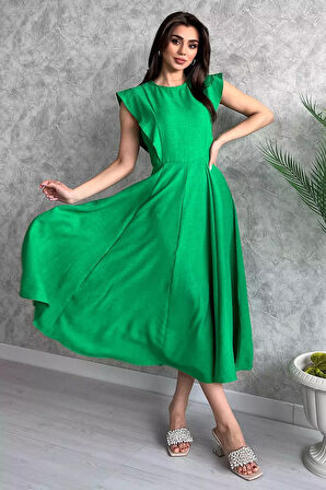 Kadın Bisiklet Yaka Kiloş Elbise