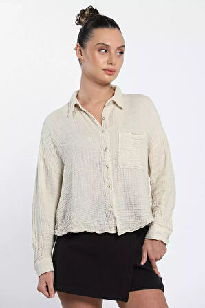 Tek Cepli Oversize Gömlek