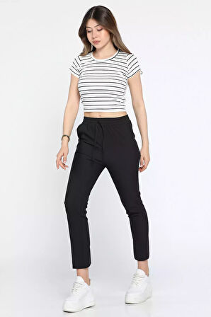 Beli İpli Kadın Pantolon