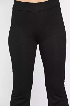 Yüksek Bel Scuba İspanyol Paça Kadın Pantolon