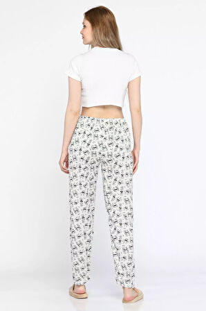 Kadın Desenli Pijama Altı