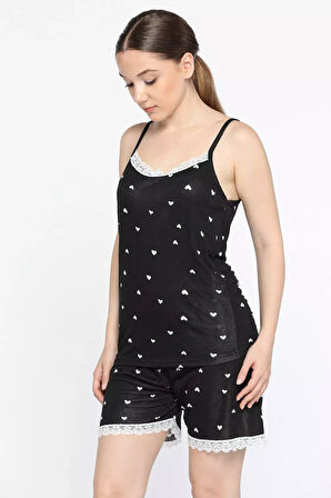 Askılı Yakası Dantel Detaylı Kadın Pijama Takımı