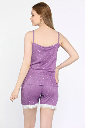 Baskılı Şortlu Kadın Pijama Takımı