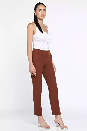 Ön Sahte Cepli Kadın Pantolon