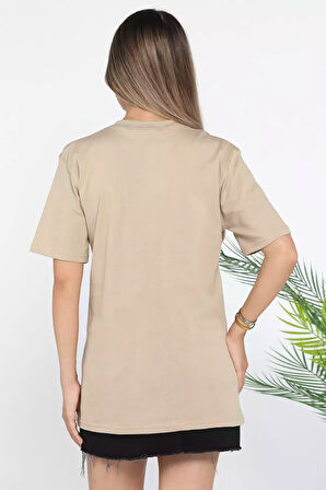 Zebra Baskılı Kadın Tişört