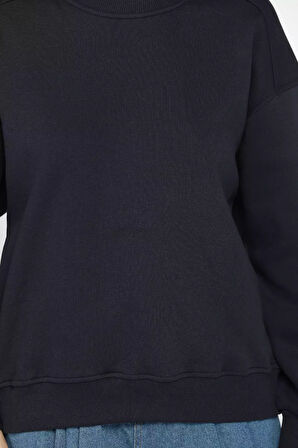 Kadın Şardonlu Üç İplik Sweatshirt