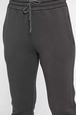 Kadın Paça Lastikli Şardonlu Üç İplik Eşofman Altı