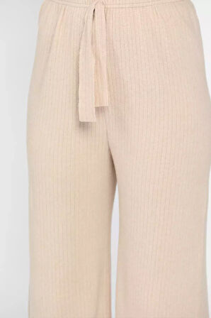 Bol Paça Fitilli Kadın Pantolon