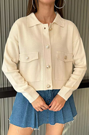 Kadın Triko Ceket Hırka (s-m-l Beden Uyumludur)