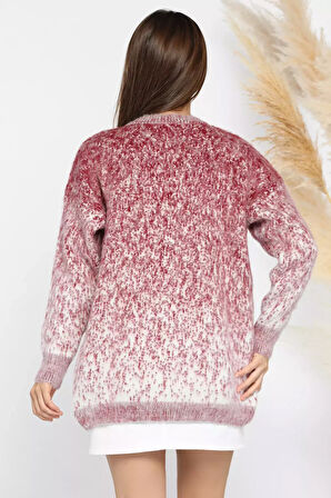 Kadın Desenli Triko Ceket