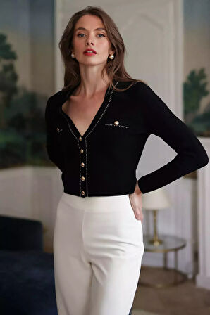 Kadın Kısa Triko Hırka