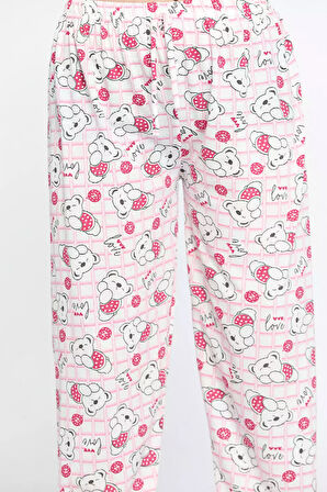 Kadın Beli Lastikli Desenli Pijama Altı