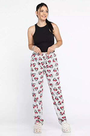 Kadın Beli Lastikli Desenli Pijama Altı