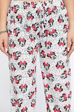 Kadın Beli Lastikli Desenli Pijama Altı